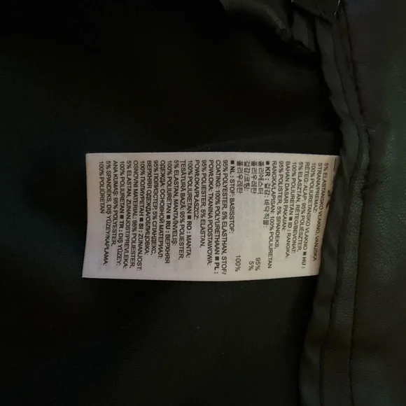 (Lori) Banana Republic Elegant Black Faux Leather Women’s Pants Sz 8 - Picture 6 of 10